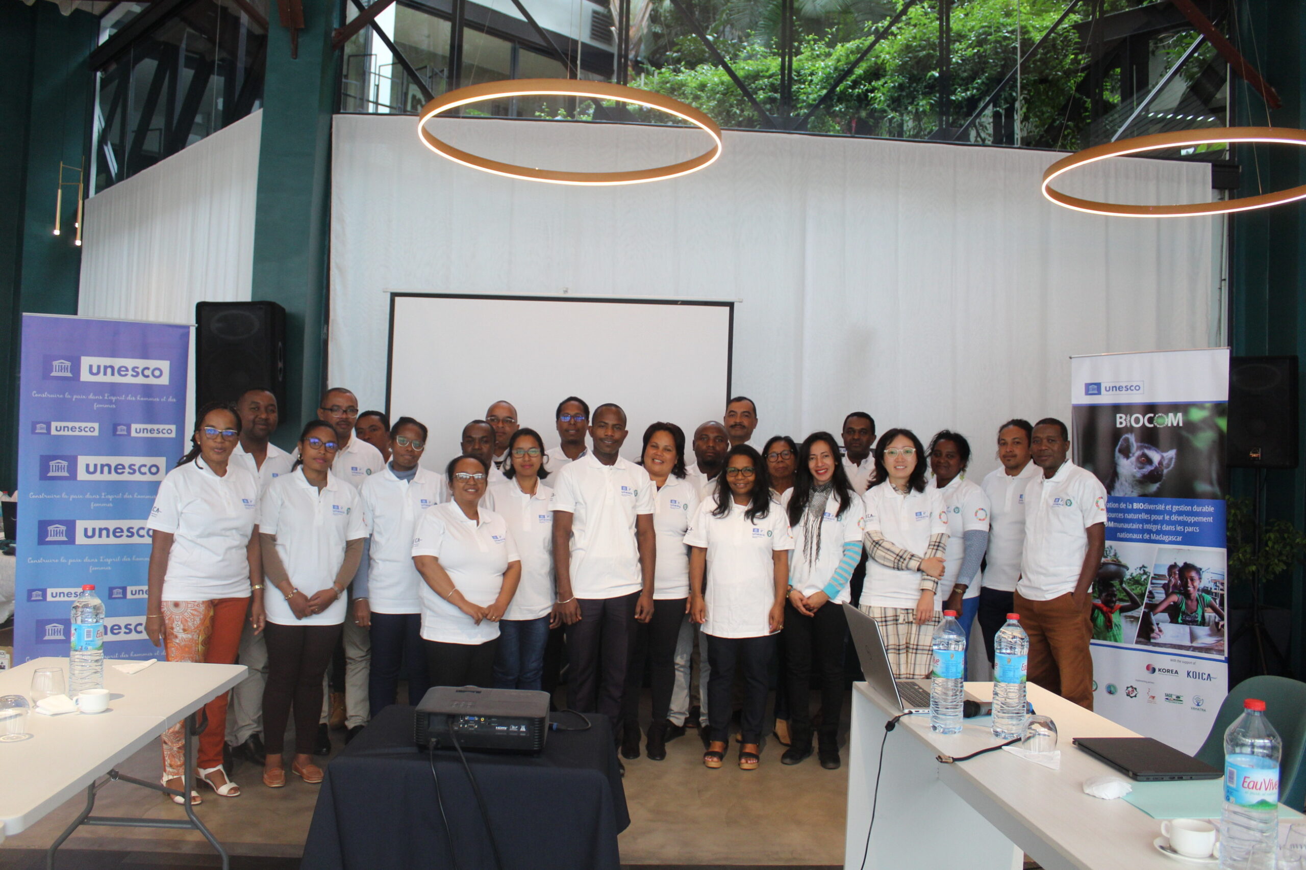 Les participants à l'atelier de revu du projet BIOCOM Antananarivo